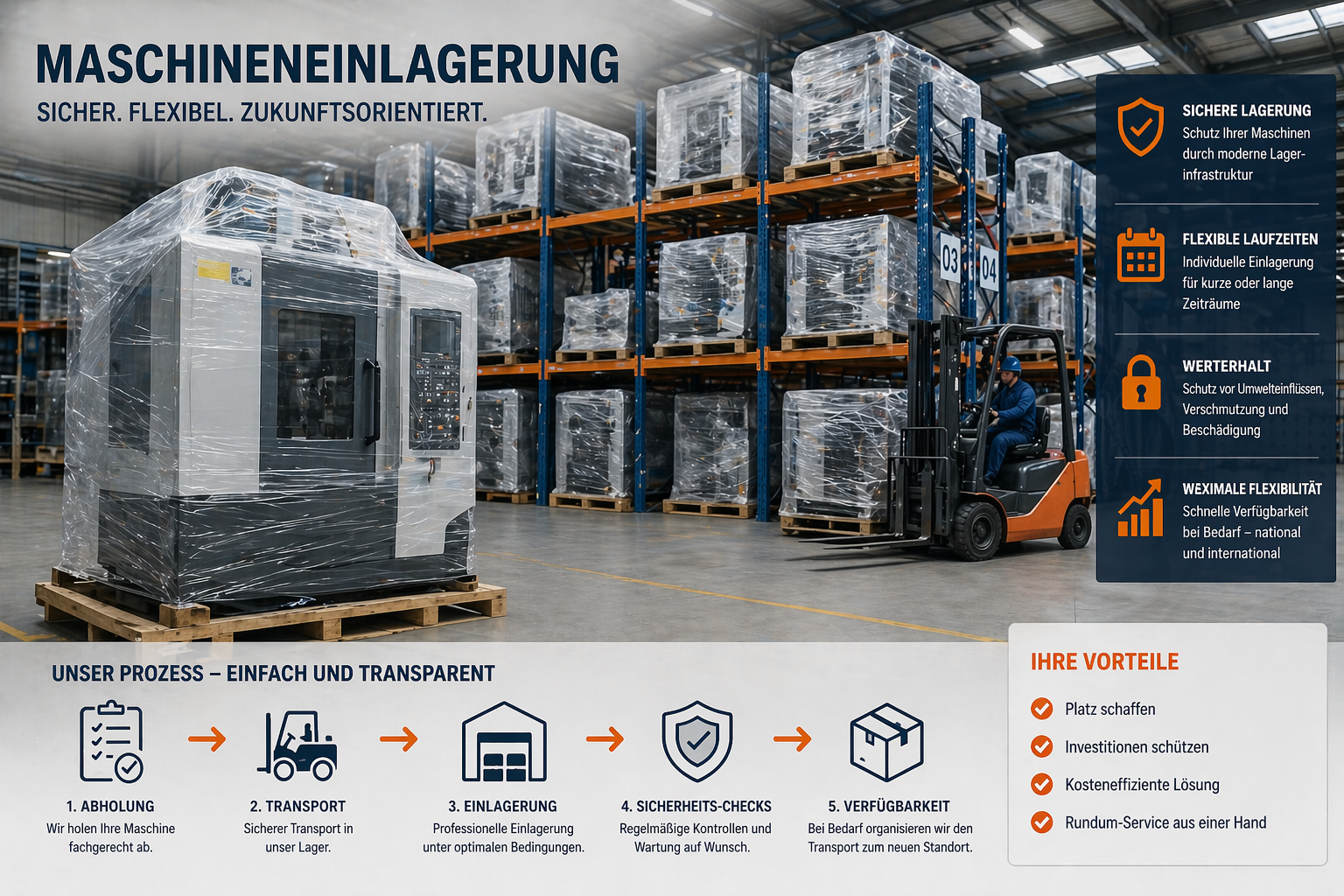 Maschineneinlagerung